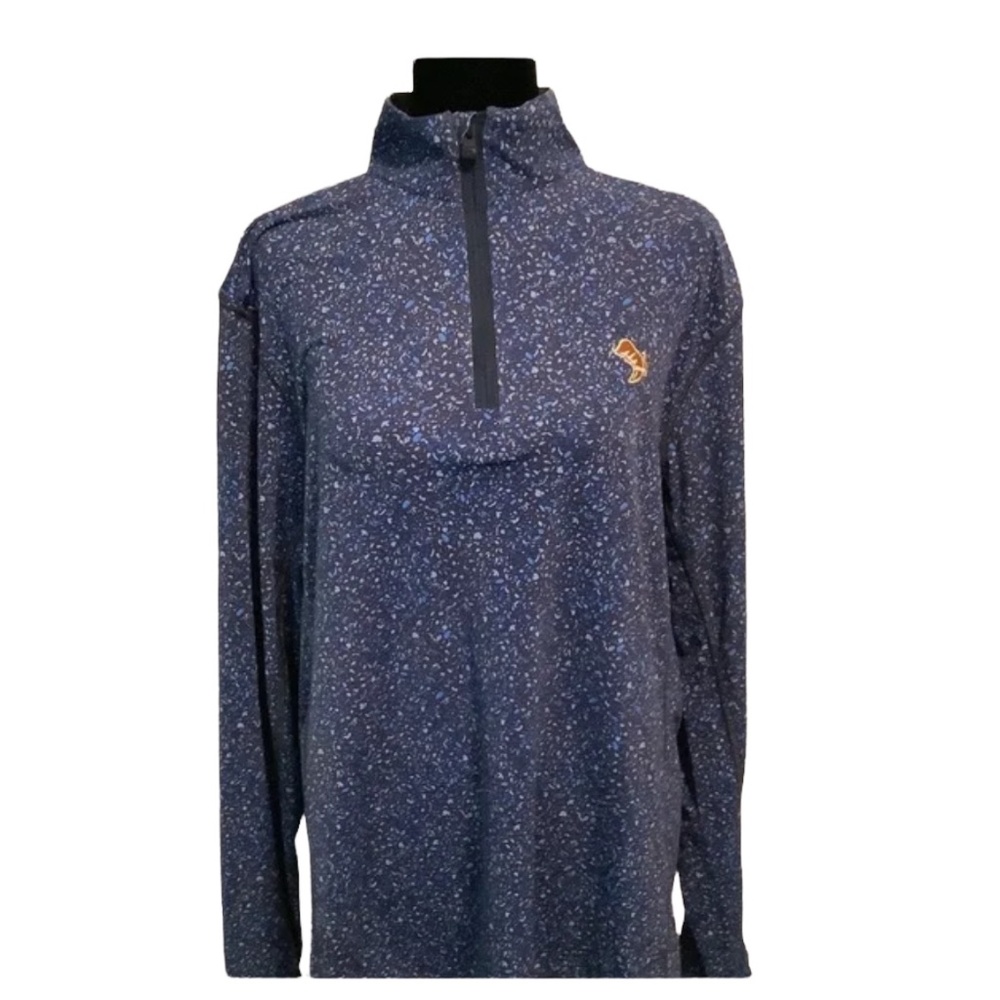 Greyson Navy Speckled Half-Zip Pullover